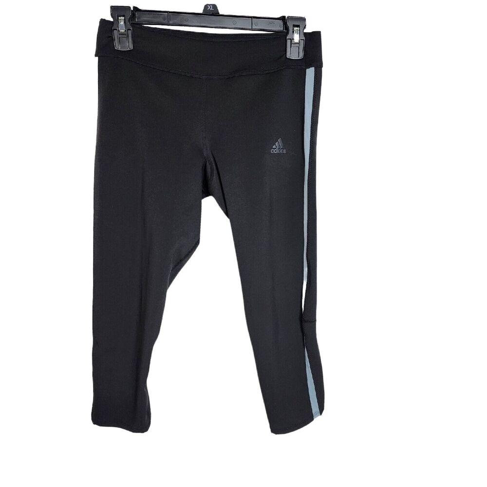 Adidas Womens Tights Small Running 3/4 Response Climacool Black Running Pocket